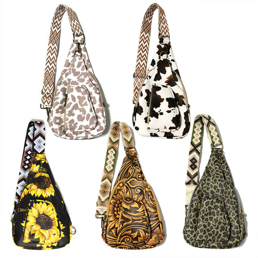 Preorder-Leopard and Cow Print Crossbody Bag