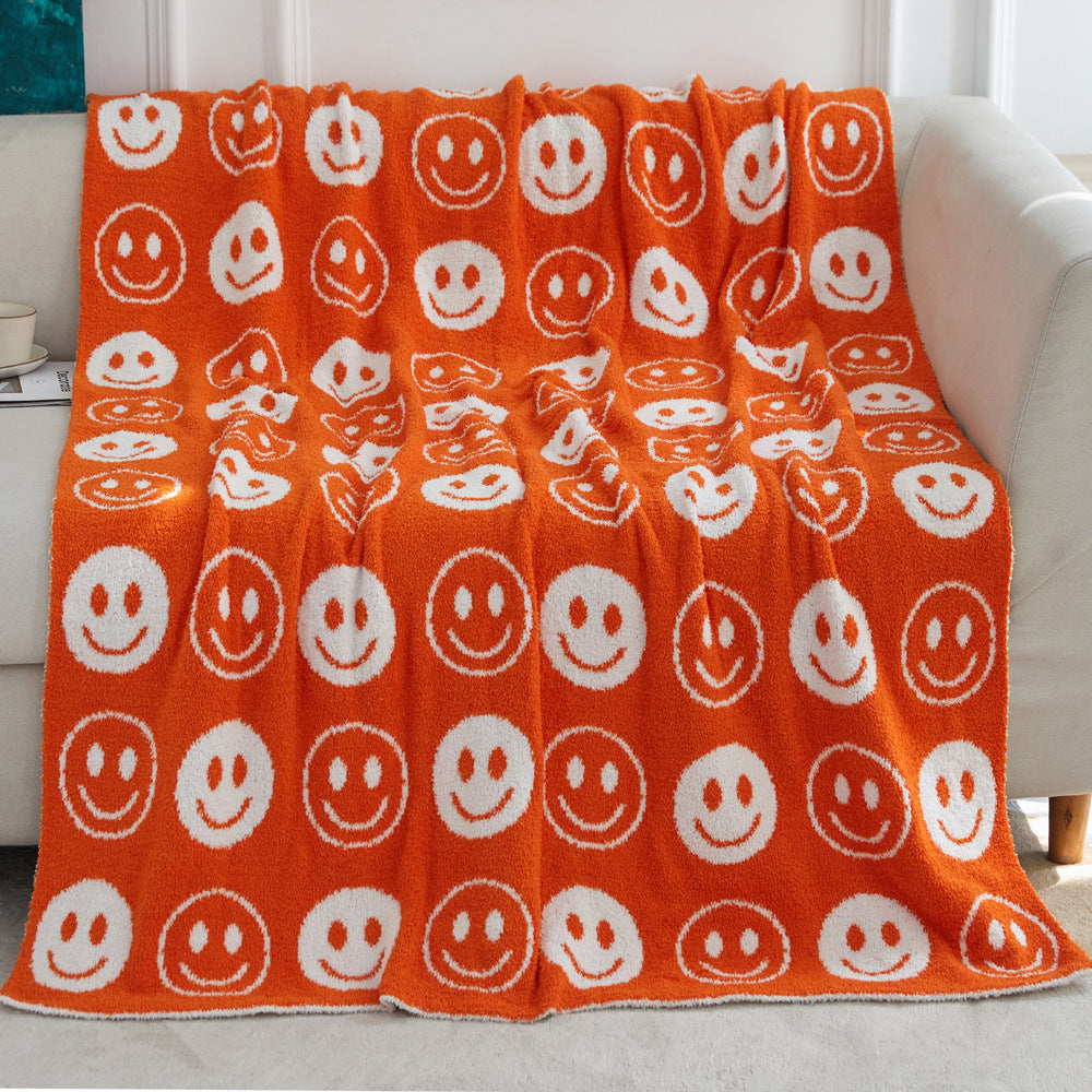 Half-Fleece Smiley Blanket