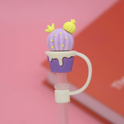 Cartoon Silicone Straw Cover(moq:3)