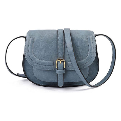 Flapped Magnetic Buckle Shoulder Bag