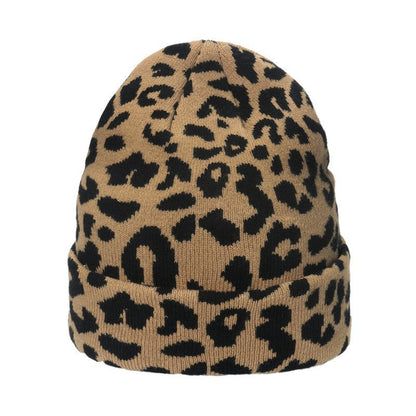 Cow Print Knitted Hat