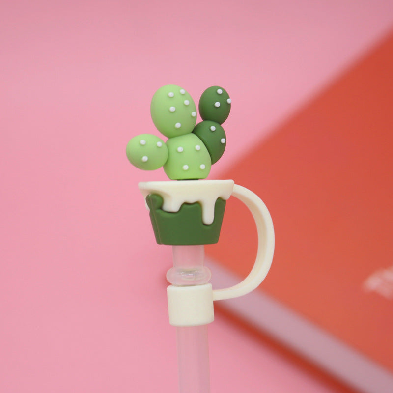 Cartoon Silicone Straw Cover(moq:3)