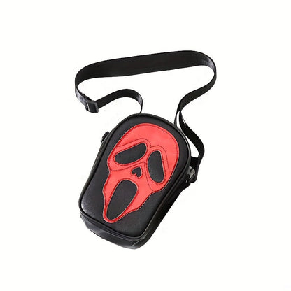 Wacky Ghost Skull Crossbody Bag