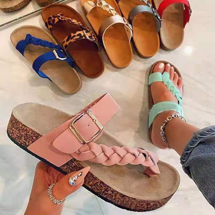 Women Cork Flip Flops