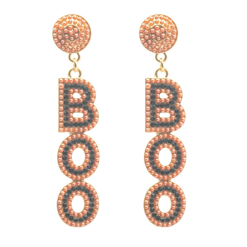 Halloween Tassel Bead Earrings（moq:12)