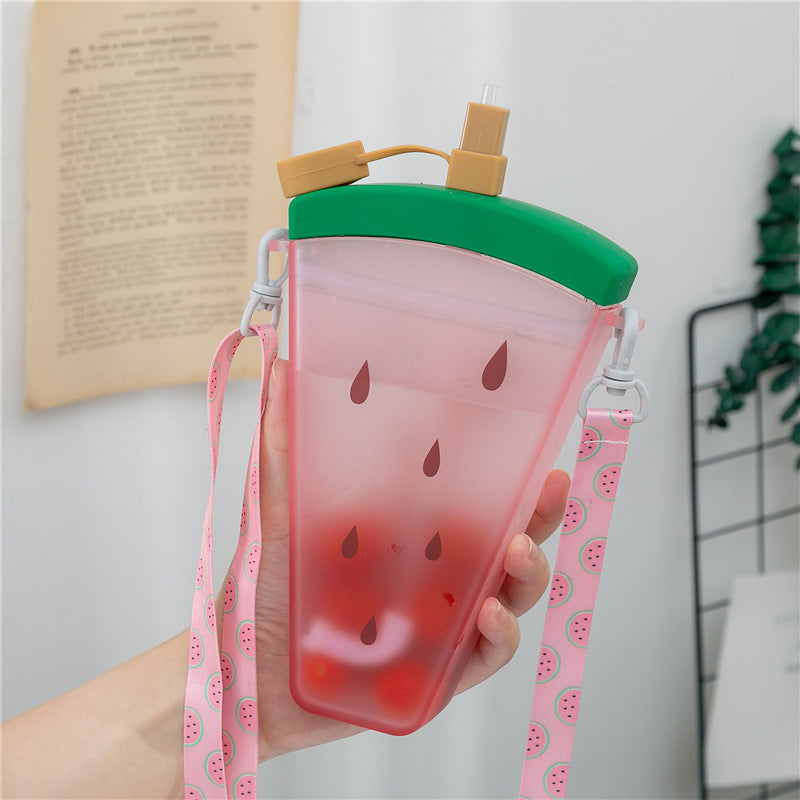 Cute Fruit Popsicle Plastic Cup