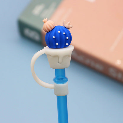 Cartoon Silicone Straw Cover(moq:3)