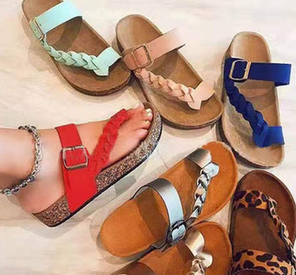 Women Cork Flip Flops