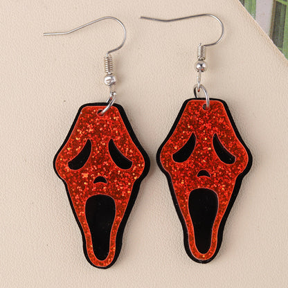 Halloween Ghost Face Earrings(moq 2)