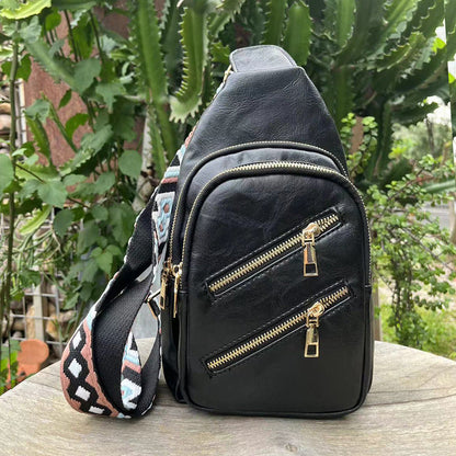 Preorder-New Double Zipper Messenger Bag