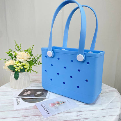 Solid Color EVA Beach Tote