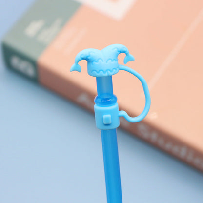 Cartoon Silicone Straw Cover(moq:3)