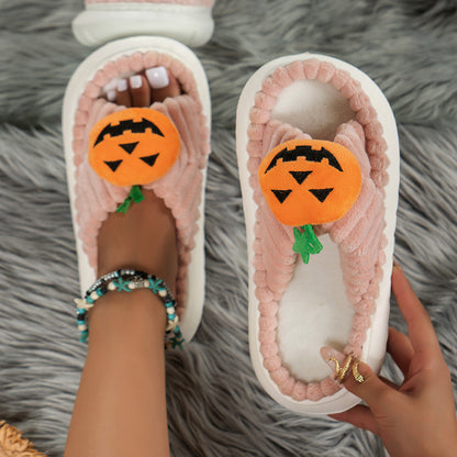 Halloween Pumpkin Head Slippers