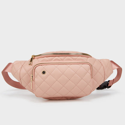 Simple Diamond Crossbody Bag-Pink