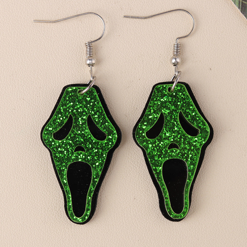 Halloween Ghost Face Earrings(moq 2)