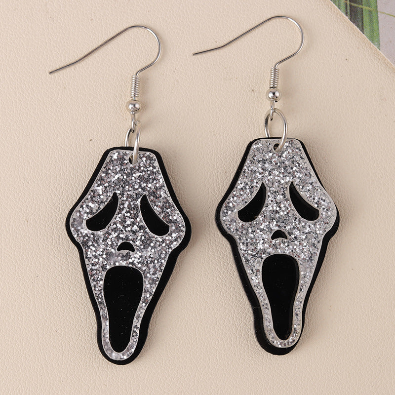 Halloween Ghost Face Earrings(moq 2)