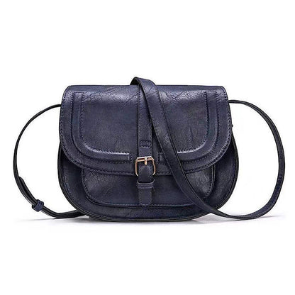 Flapped Magnetic Buckle Shoulder Bag