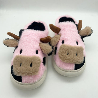 Cute Cow Cotton Slippers