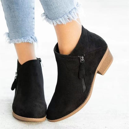 Side Zip Ankle Boots