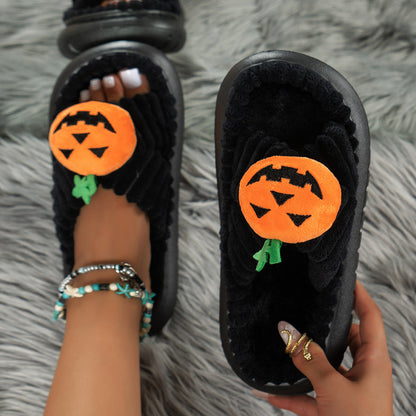 Halloween Pumpkin Head Slippers