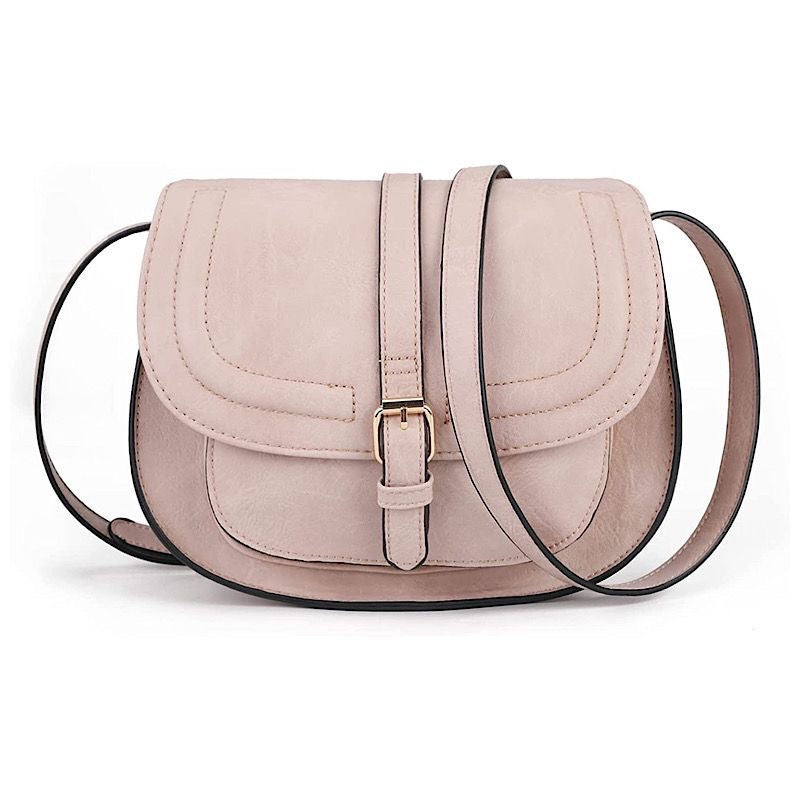 Flapped Magnetic Buckle Shoulder Bag