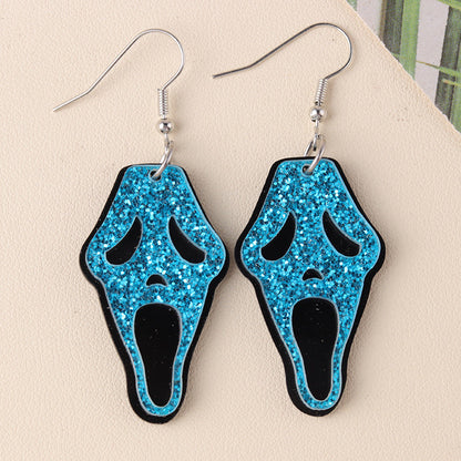 Halloween Ghost Face Earrings(moq 2)