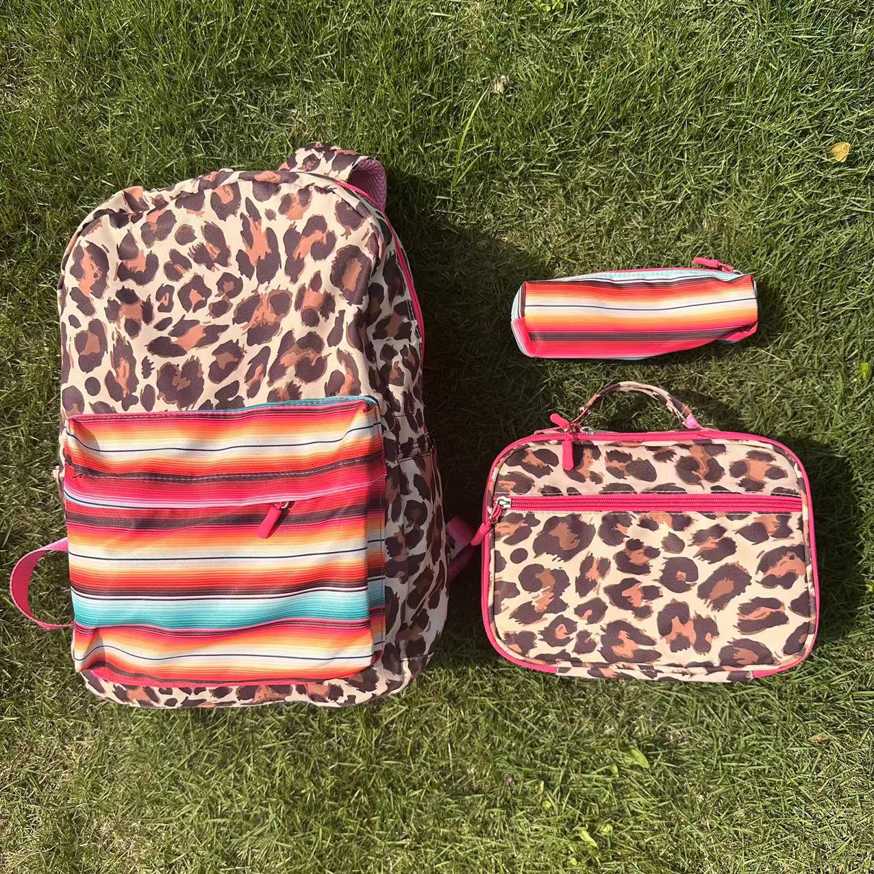 Printed Casual Backpack Set