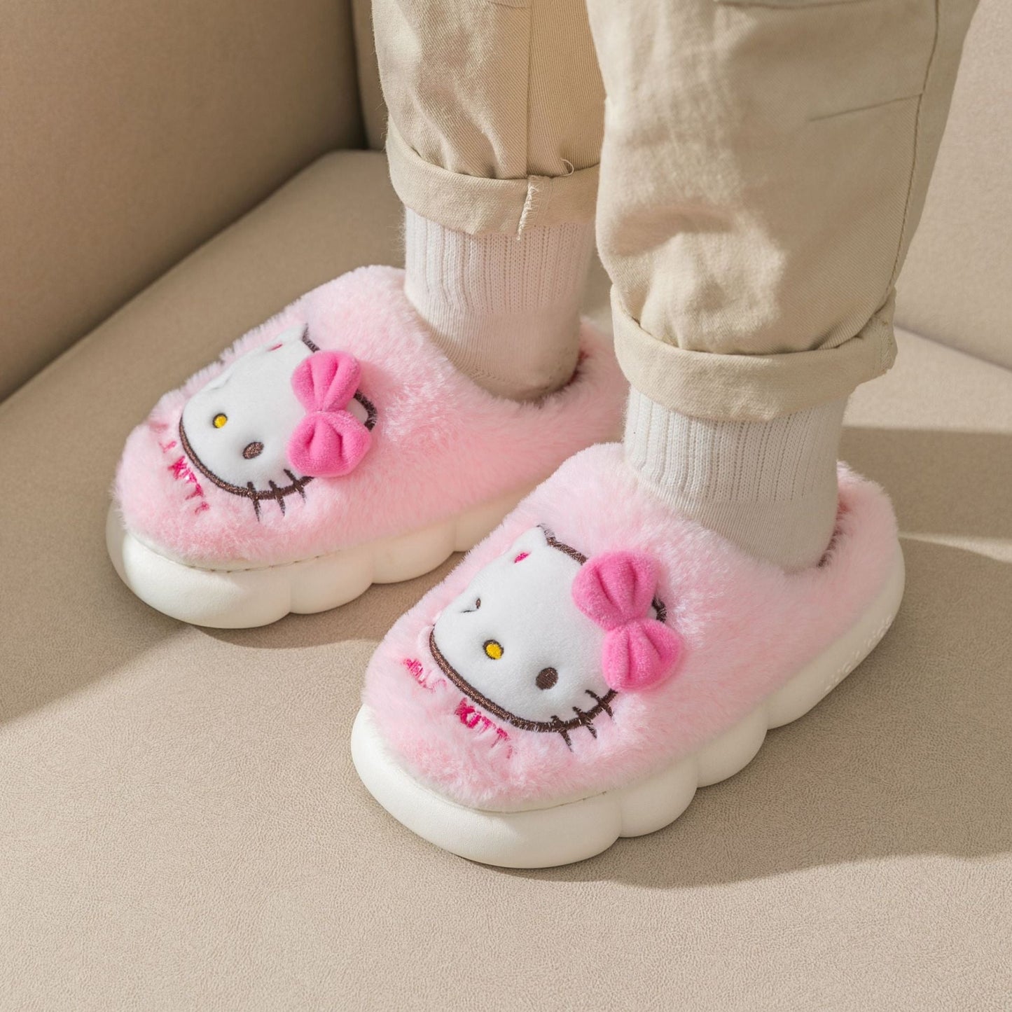 Kid Non-slip Cute Household Cotton Slipper