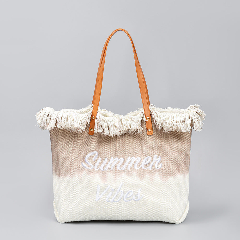 Summer Vibes Canvas Tote Bag