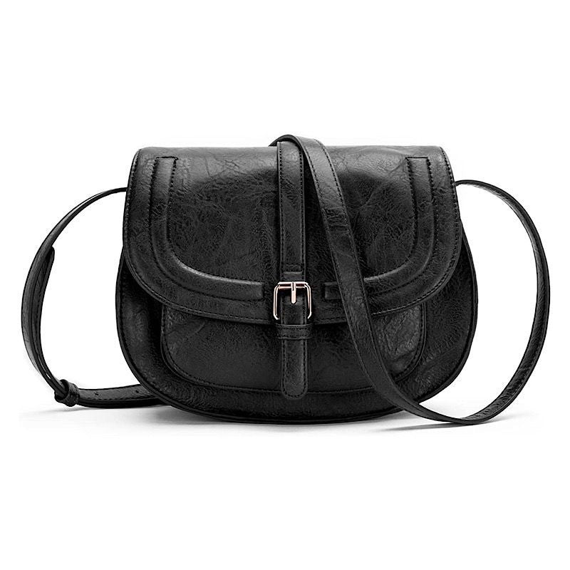 Flapped Magnetic Buckle Shoulder Bag