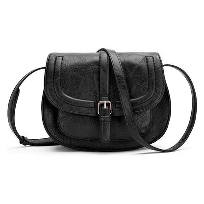 Flapped Magnetic Buckle Shoulder Bag