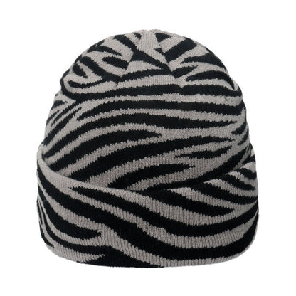 Cow Print Knitted Hat