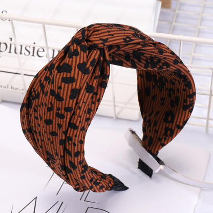 Leopard Black and White Dot Headband|3pcs