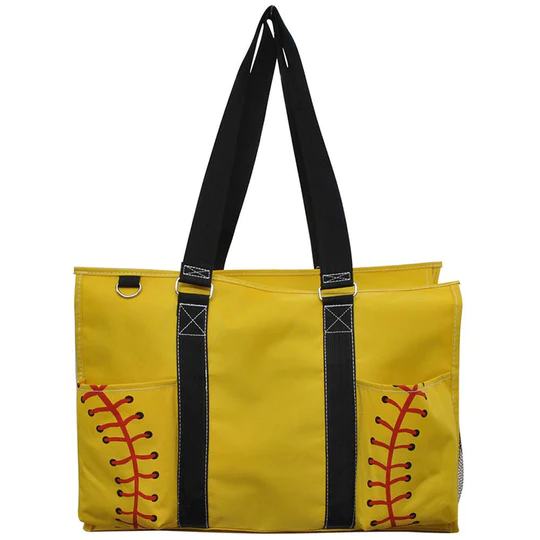 Softball Canvas Ladies Tote Travel Bag